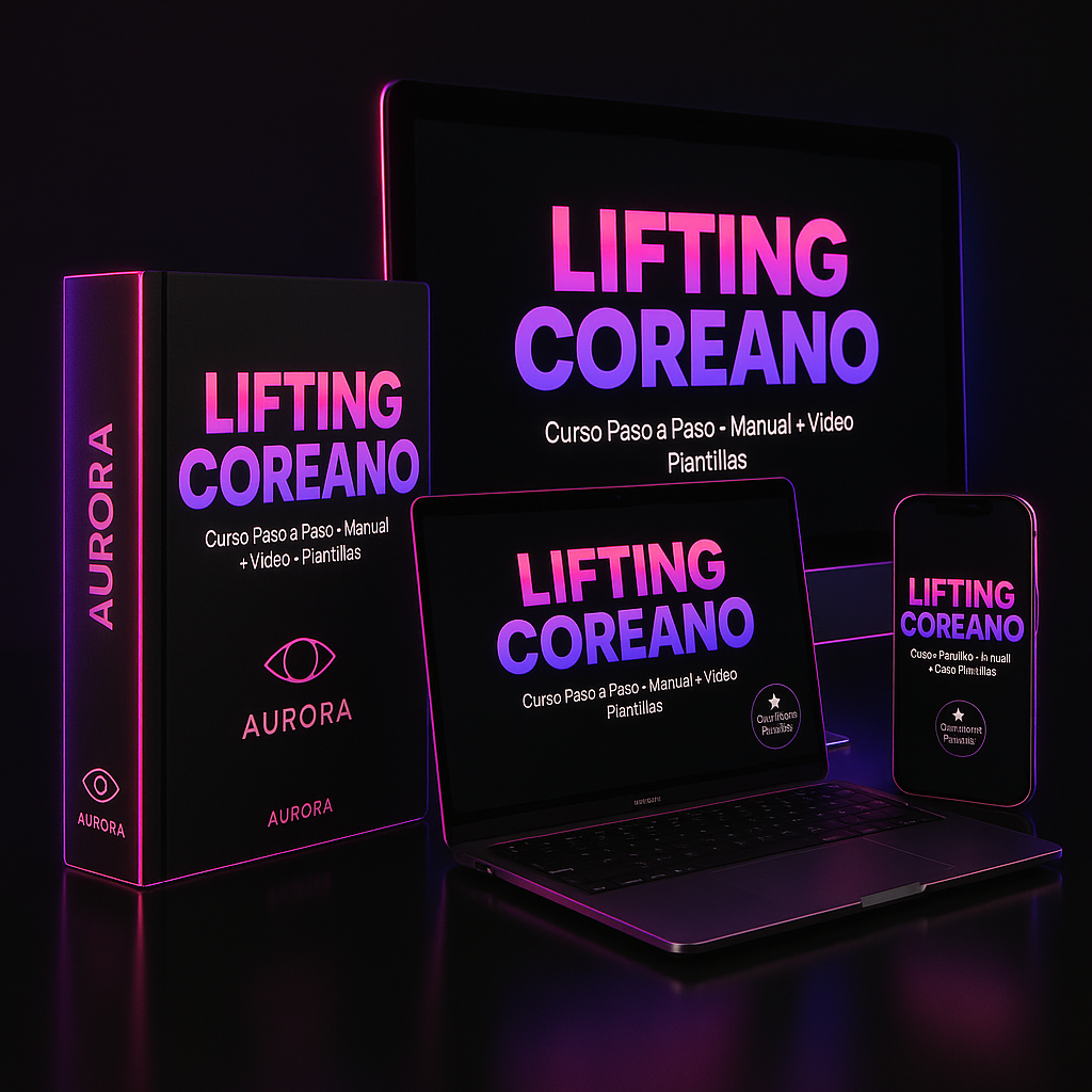 LIFTING COREANO MASTER + 8 BONUS Y VIDEOS DE REGALO